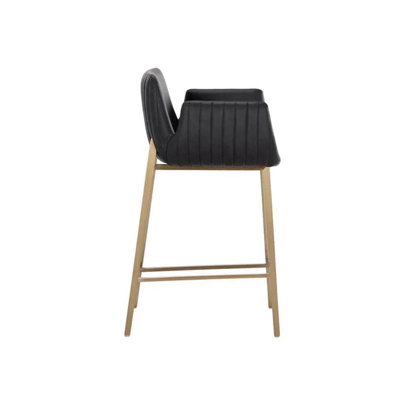 Lucano Leather Upholstered Counter Stool