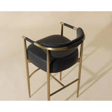 Heloise Leather Upholstered Handsome Barstool