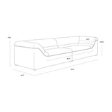 Gladys Performance Fabric Stylish Sofa