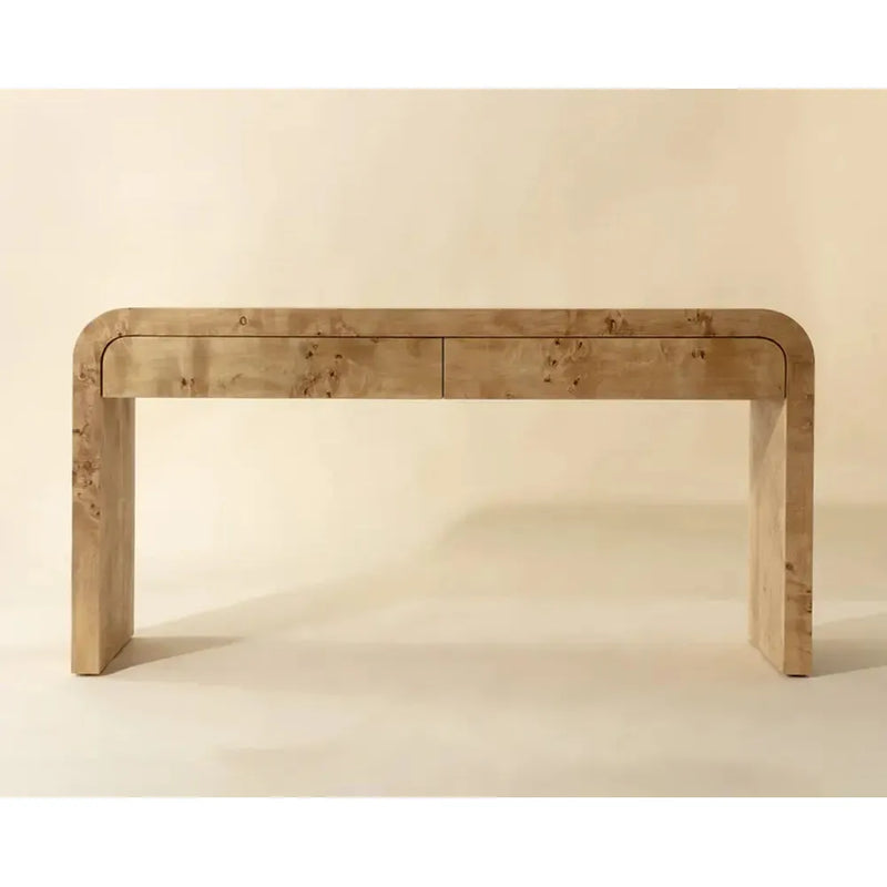 Rowena Wooden Brown Rectangular Console Table