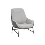 Lucier Leather Upholstered Handsome Lounge Chair