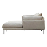 112 Inch Sectional Left Sandy Beige Grey