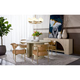 Heloise Leather Upholstered Dining Armchair