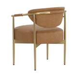 Heloise Leather Upholstered Dining Armchair