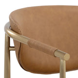 Heloise Leather Upholstered Dining Armchair