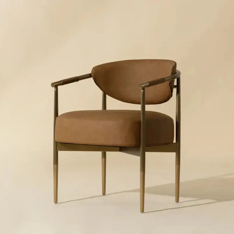 Heloise Leather Upholstered Dining Armchair