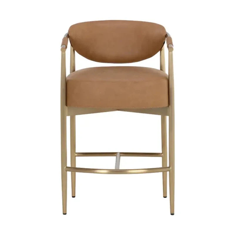 Heloise Leather Upholstered Counter Stool