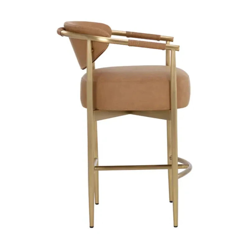 Heloise Leather Upholstered Counter Stool