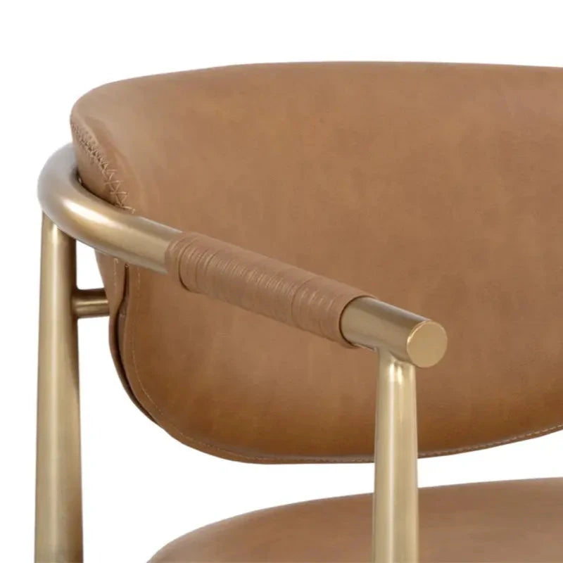 Heloise Leather Upholstered Counter Stool