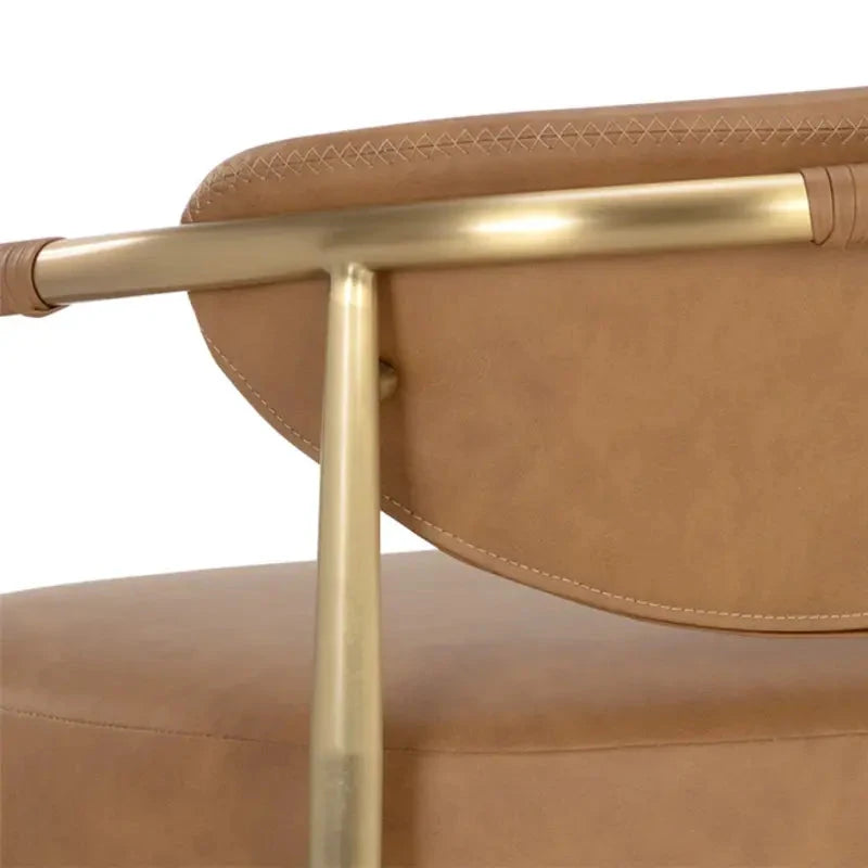 Heloise Leather Upholstered Counter Stool