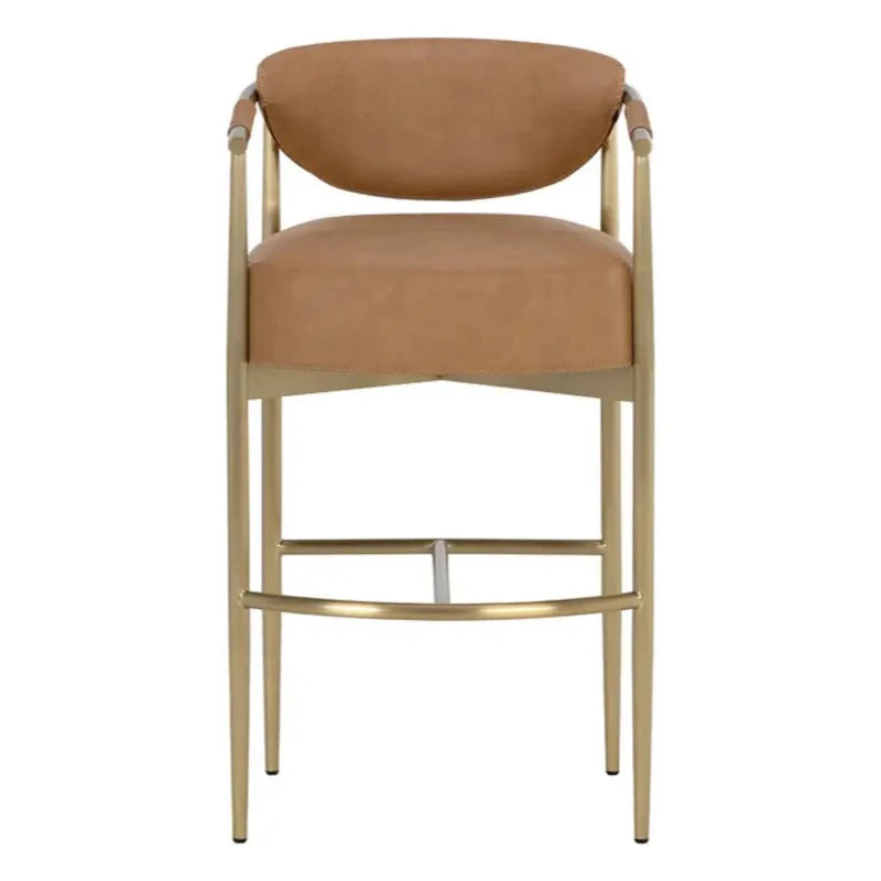 Heloise Leather Upholstered Barstool