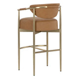 Heloise Leather Upholstered Barstool