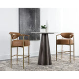 Heloise Leather Upholstered Barstool