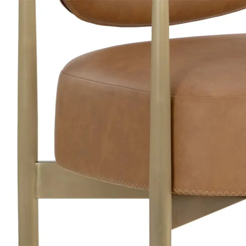 Heloise Leather Upholstered Barstool