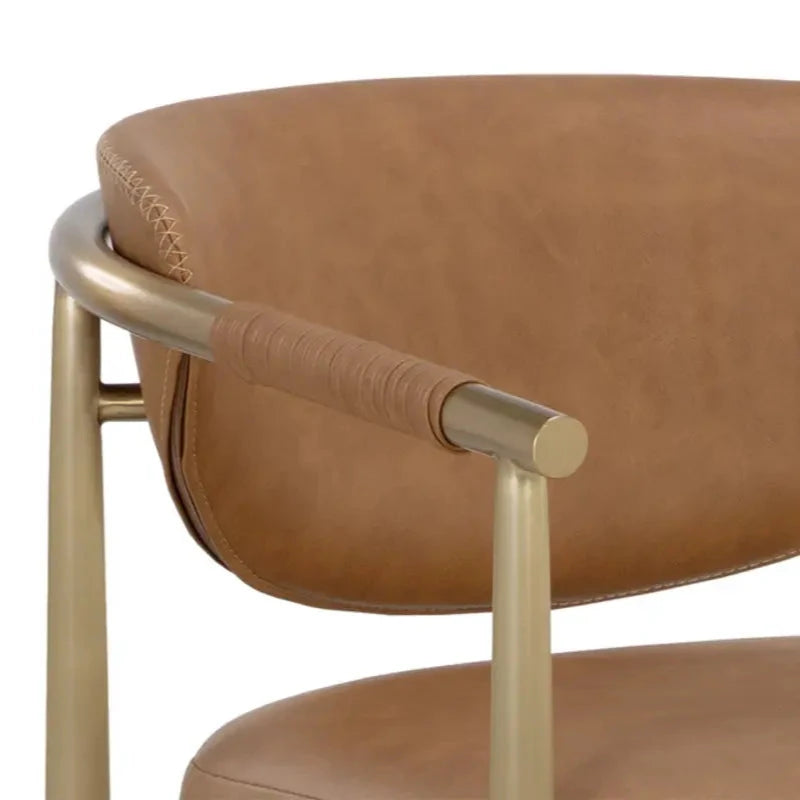 Heloise Leather Upholstered Barstool