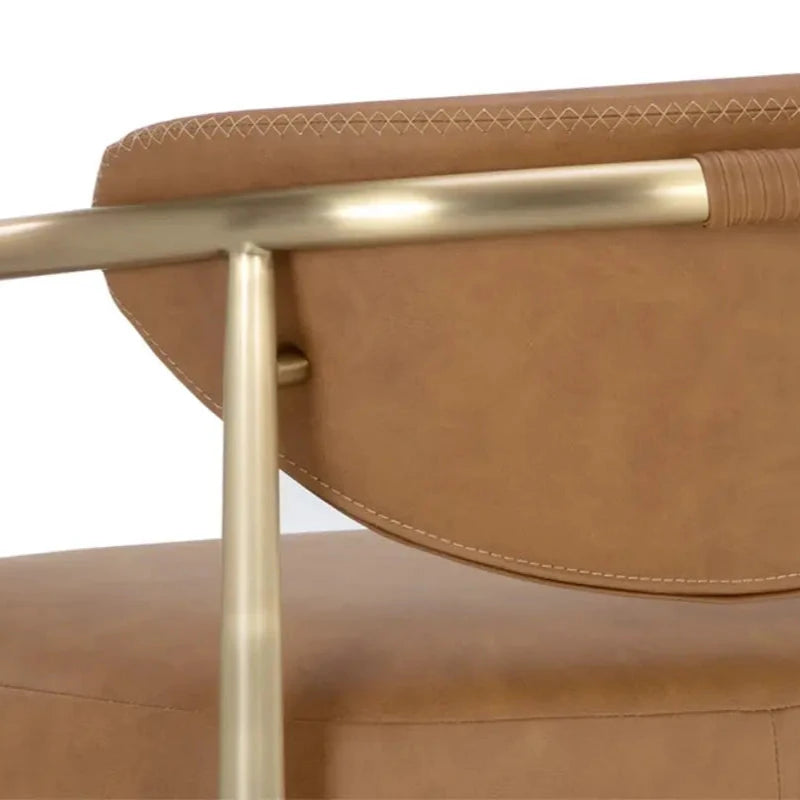 Heloise Leather Upholstered Barstool