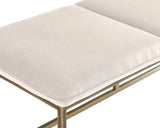 Alley Fabric Upholstered Backless Bench