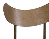 Gibbons Leather Upholstered Unique Armless Dining Chair