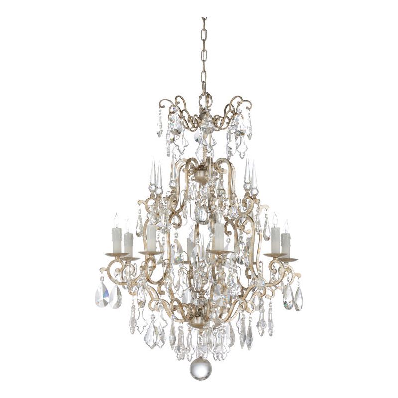 Versailles Silver Crystal Design Chandelier