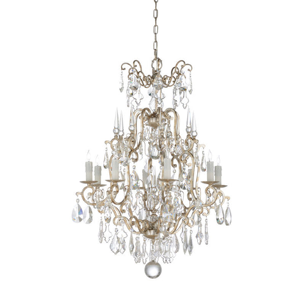 Versailles Silver Crystal Design Chandelier