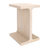 Bama Natural Wood Square Side Table