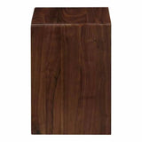 12.5 Inch Accent Table Walnut Brown Contemporary Side Tables LOOMLAN By Moe's Home