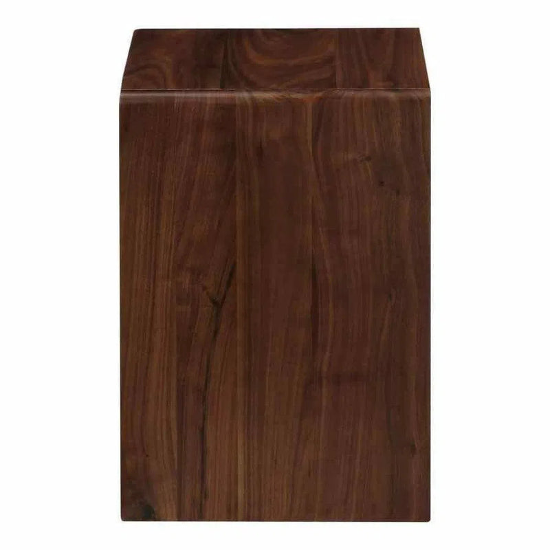 12.5 Inch Accent Table Walnut Brown Contemporary Side Tables LOOMLAN By Moe's Home