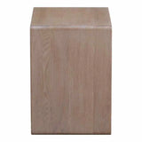 12.5 Inch Accent Table White Oak White Contemporary Side Tables LOOMLAN By Moe's Home