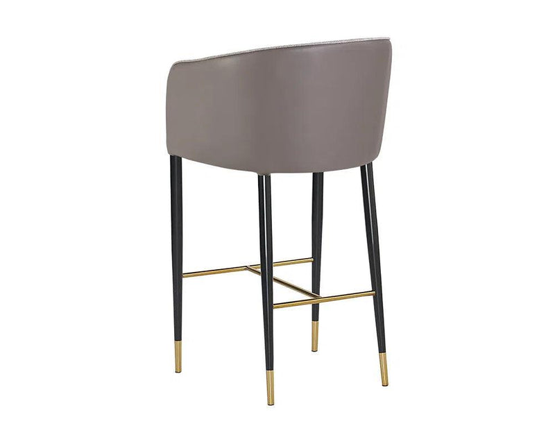 Asher Leather Upholstered Barstool