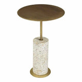 15 Inch Accent Table Gold Contemporary Side Tables LOOMLAN By Moe's Home