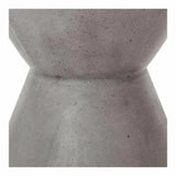 15 Inch Outdoor Stool Grey Contemporary