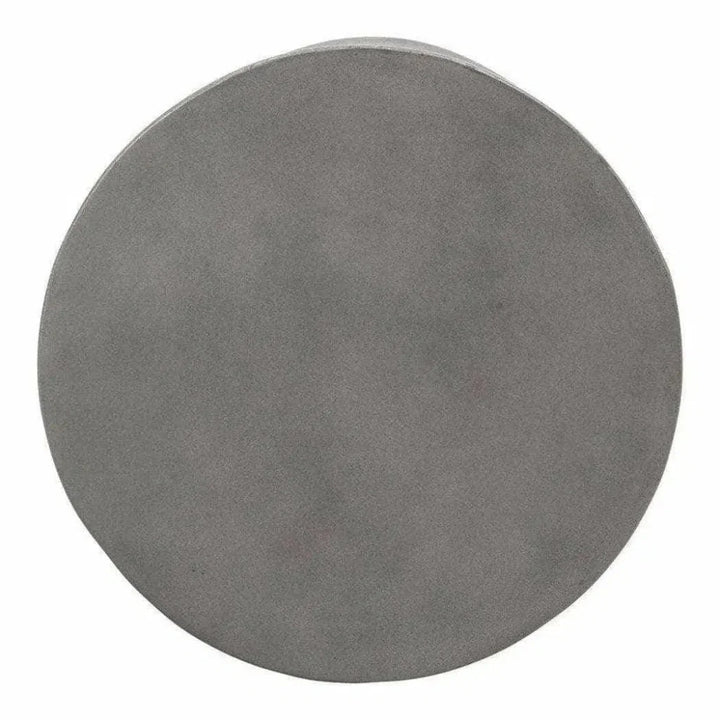 15 Inch Outdoor Stool Grey Contemporary-Garden Stools-Moe's Home-LOOMLAN