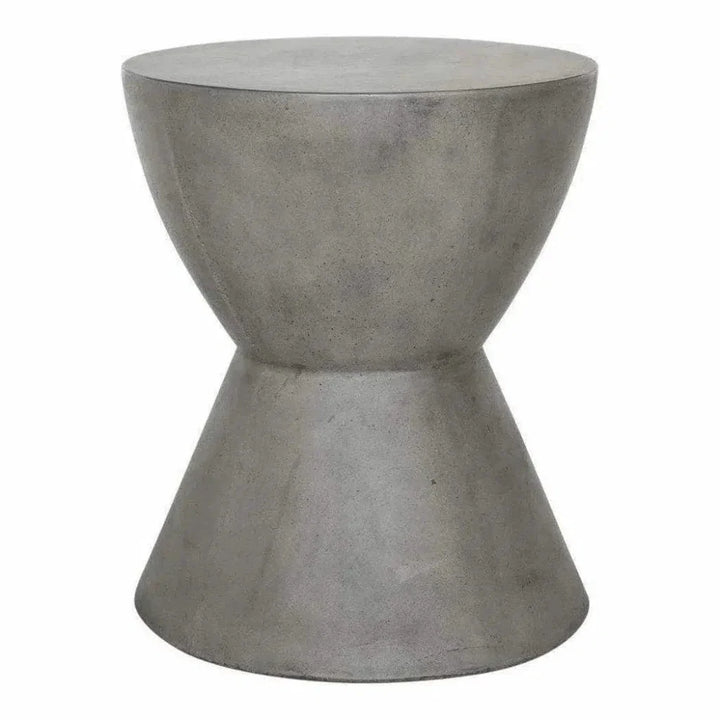 15 Inch Outdoor Stool Grey Contemporary-Garden Stools-Moe's Home-LOOMLAN