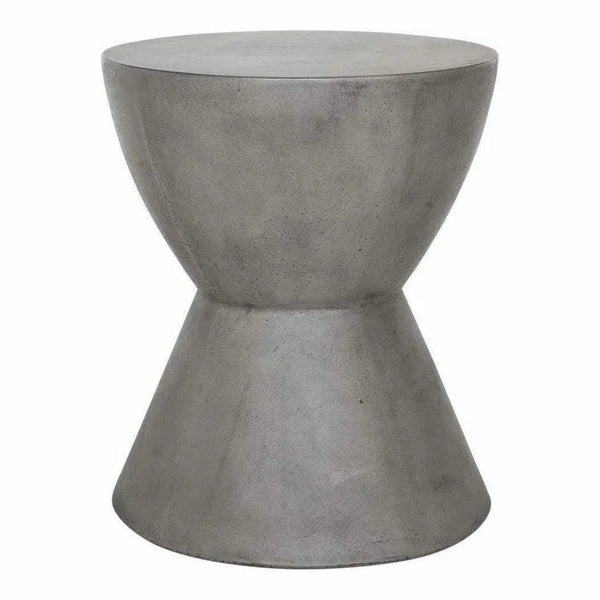 15 Inch Outdoor Stool Grey Contemporary