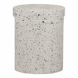 15 Inch Outdoor Stool White Contemporary