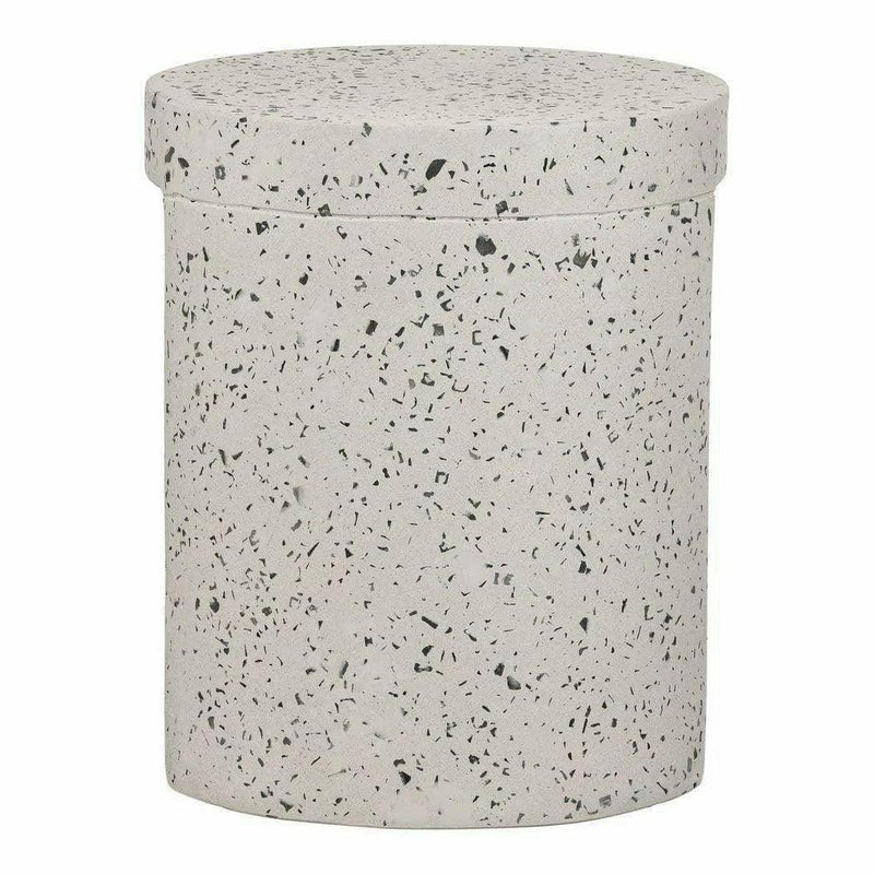 15 Inch Outdoor Stool White Contemporary