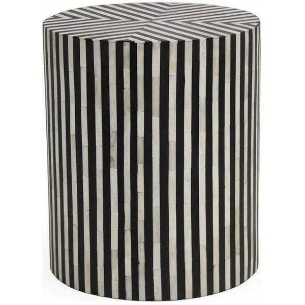 15 Inch Side Table Black Art Deco - LOOMLAN - Moe's Home - Side Tables