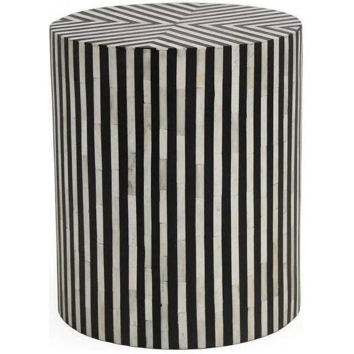 15 Inch Side Table Black Art Deco - LOOMLAN - Moe's Home - Side Tables