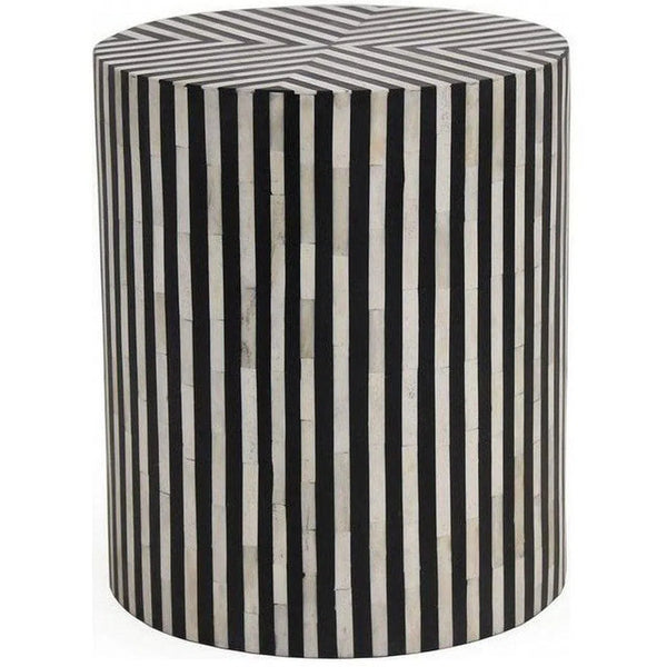 15 Inch Side Table Black Art Deco Side Tables LOOMLAN By Moe's Home