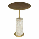 15 Inch Accent Table Gold Contemporary - LOOMLAN - Moe's Home - Side Tables