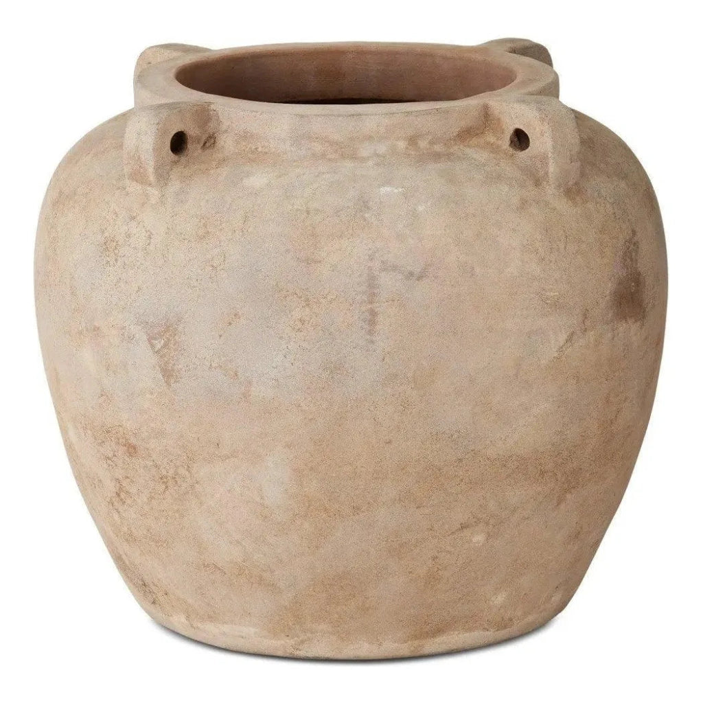 15.75 in. Ophelia Terracotta Brown Planter - LOOMLAN - Planters