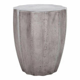 15.5 Inch Outdoor Stool Grey Contemporary Outdoor Accessories LOOMLAN By Moe's Home