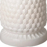 15.5 in. Pineapple White Ceramic Garden Stool