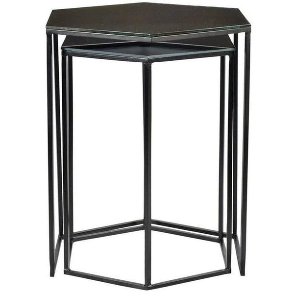 16 Inch Accent Tables Set Of 2 Black Contemporary Side Tables LOOMLAN By Moe's Home