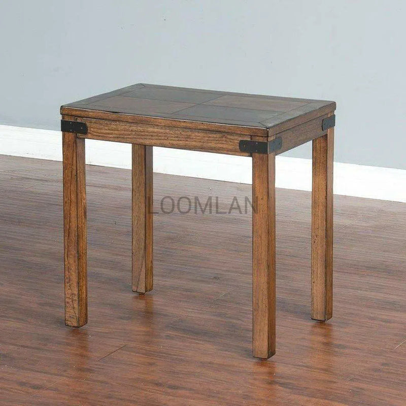 16" Narrow Purposefully Wood End Table 1 Drawer Storage Shelf Side Tables LOOMLAN By Sunny D