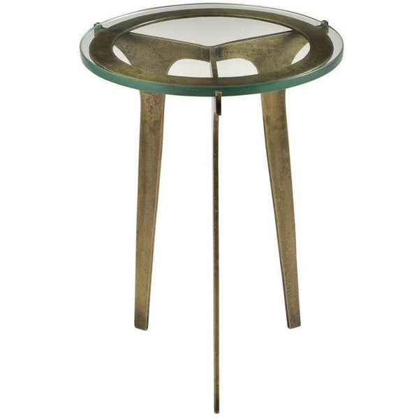 17 Inch Accent Table Yellow Art Deco Side Tables LOOMLAN By Moe's Home