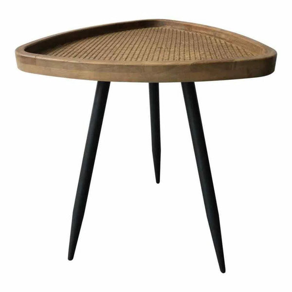 17 Inch Rattan Side Table Natural Scandinavian Side Tables LOOMLAN By Moe's Home