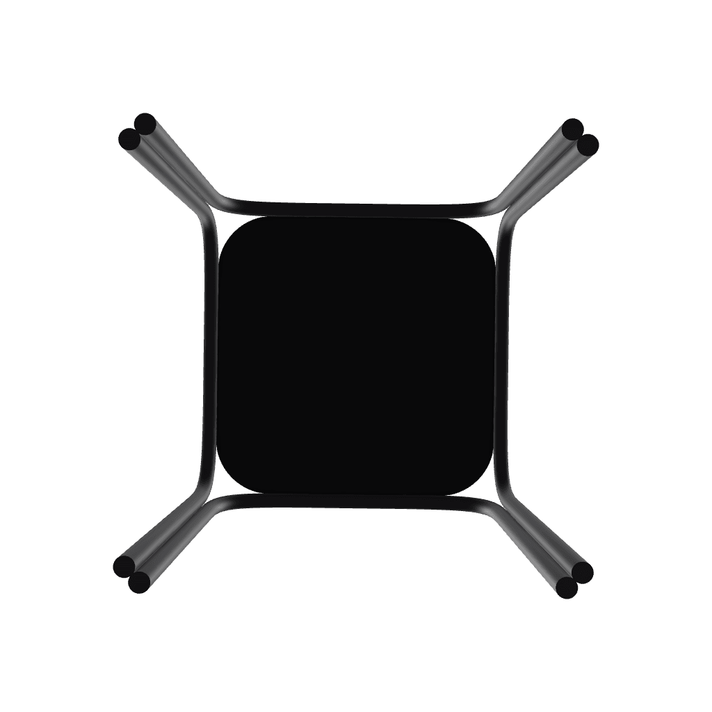 17" Square Marine Grade Polymer End Table