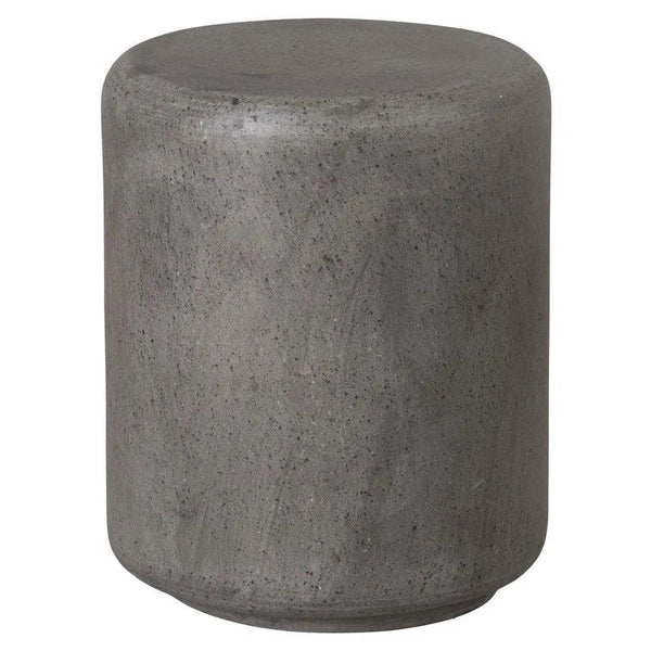 17 in. Caemen Cylinder Terrazzo Garden Stool