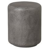 17 in. Caemen Cylinder Terrazzo Garden Stool-Outdoor Stools-Emissary-Gray-LOOMLAN